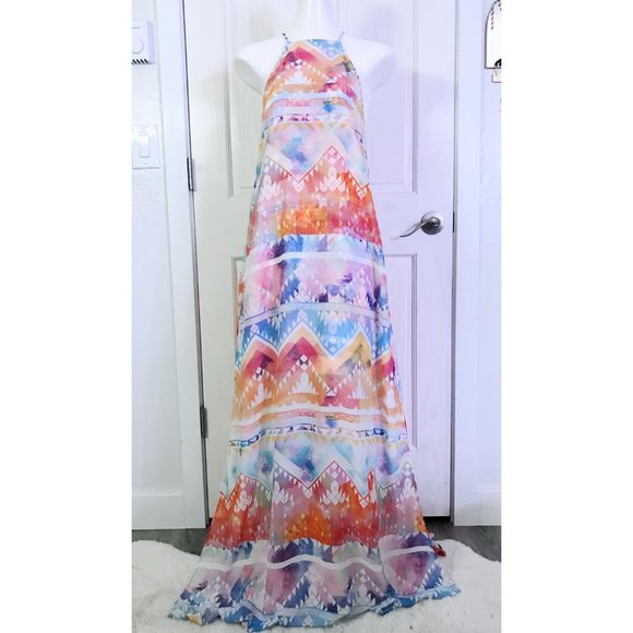 Moving Sale! Worn Once Show Me Your Mumu Bronte Maxi Dress w/ Sheer Overlay Med - Picture 5 of 14